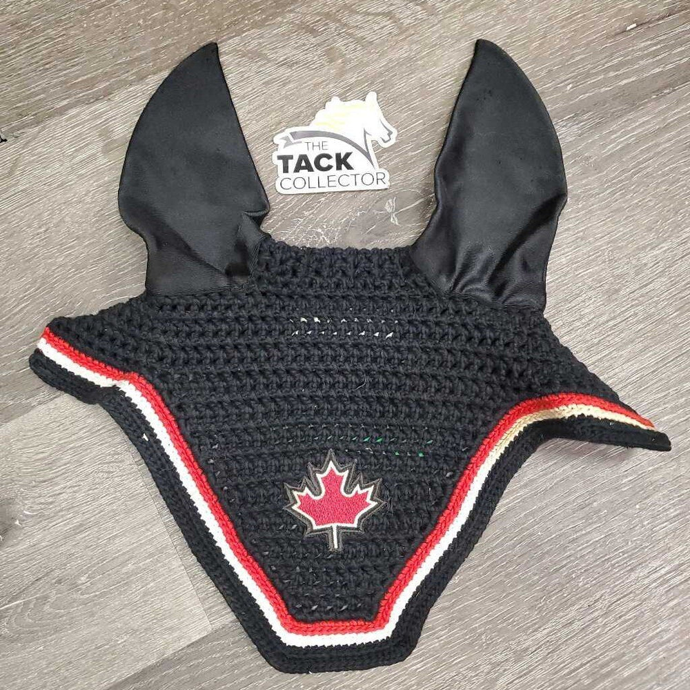 Crochet Fly Veil Ear Bonnet 