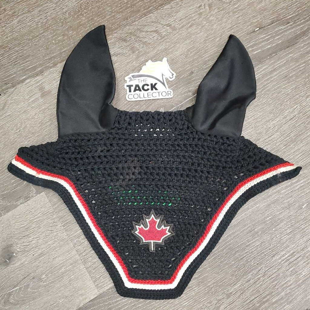 Crochet Fly Veil Ear Bonnet 