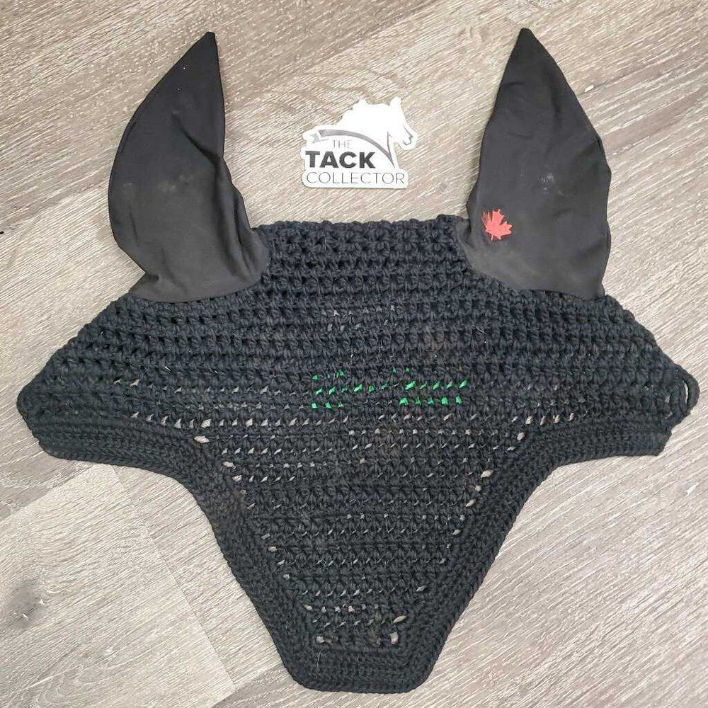 Crochet Fly Veil Ear Bonnet 