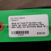 Pr No Bow Leg Quilts *gc, clean, discolored, rubs, pills, hairy, mnr dirt/stains
