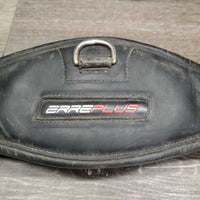 Padded Leather Short Girth, 2x Els, D Ring *gc, hair, dirty, thick film
