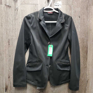 Technical Show Jacket, Zip & Glass Buttons, Zip Pockets *vgc, mnr dust, missing 1 glass, older? seam puckers