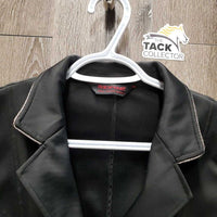 Technical Show Jacket, Zip & Glass Buttons, Zip Pockets *vgc, mnr dust, missing 1 glass, older? seam puckers