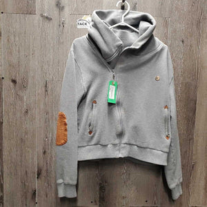 Hvy Sweatshirt "Cuddle" Hoodie Jacket, Zipper, Hood *gc, pills, rubs