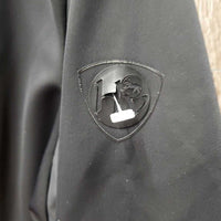 Technical Jacket, Zipper, Bling Buttons *fair, zipper: stuck & broken tab, puckers, peeled logo
