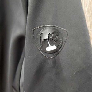 Technical Jacket, Zipper, Bling Buttons *fair, zipper: stuck & broken tab, puckers, peeled logo