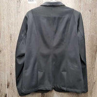 Technical Jacket, Zipper, Bling Buttons *fair, zipper: stuck & broken tab, puckers, peeled logo
