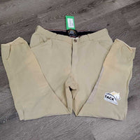 MENS Breeches *fair, repairs, stretched, puckers, older, faded, dingy, stains

