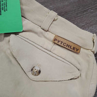 MENS Breeches *fair, repairs, stretched, puckers, older, faded, dingy, stains
