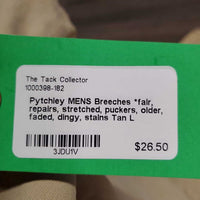 MENS Breeches *fair, repairs, stretched, puckers, older, faded, dingy, stains
