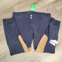 EuroSeat Breeches *gc, faded, mnr puckers, rubs, pills, linty

