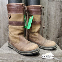 Short Country Boots *gc/fair, dirt, scuffed, holey inside heels, faded, scrapes, rubs
