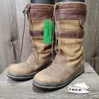 Short Country Boots *gc/fair, dirt, scuffed, holey inside heels, faded, scrapes, rubs
