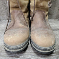 Short Country Boots *gc/fair, dirt, scuffed, holey inside heels, faded, scrapes, rubs
