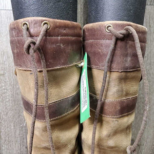 Short Country Boots *gc/fair, dirt, scuffed, holey inside heels, faded, scrapes, rubs