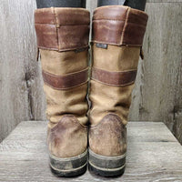 Short Country Boots *gc/fair, dirt, scuffed, holey inside heels, faded, scrapes, rubs
