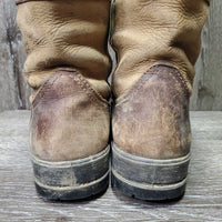 Short Country Boots *gc/fair, dirt, scuffed, holey inside heels, faded, scrapes, rubs
