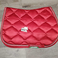 Quilt Jumper Saddle Pad, 2x piping *vgc, clean, mnr residue, threads, snags, stains