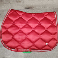 Quilt Jumper Saddle Pad, 2x piping *vgc, clean, mnr residue, threads, snags, stains
