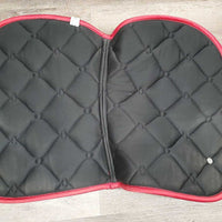 Quilt Jumper Saddle Pad, 2x piping *vgc, clean, mnr residue, threads, snags, stains