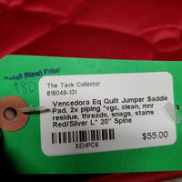 Quilt Jumper Saddle Pad, 2x piping *vgc, clean, mnr residue, threads, snags, stains
