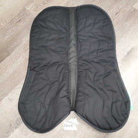 Cotton Quilt Shimmable Half Pad, 2x Shims: Full & Fronts *vgc/xc, clean, mnr dusty, hair & seam residue, faded?

