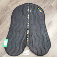 Cotton Quilt Shimmable Half Pad, 2x Shims: Full & Fronts *vgc/xc, clean, mnr dusty, hair & seam residue, faded?
