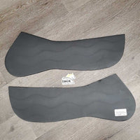 Cotton Quilt Shimmable Half Pad, 2x Shims: Full & Fronts *vgc/xc, clean, mnr dusty, hair & seam residue, faded?
