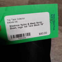 Nylon & Mesh Scrim Sheet, tags, tail *new
