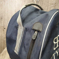Padded Helmet Bag, Zipper "Saltaure Equestrian" *vgc, mnr dirt, stains, smelly
