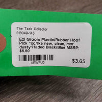 Plastic/Rubber Hoof Pick *xc/like new, clean, mnr dusty?faded
