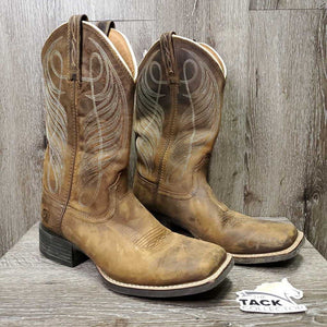 Square Toe Western Boots *vgc, mnr rubs, scratches & stains, missing insole