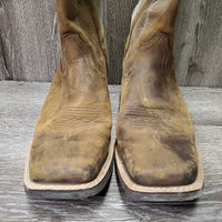 Square Toe Western Boots *vgc, mnr rubs, scratches & stains, missing insole
