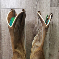 Square Toe Western Boots *vgc, mnr rubs, scratches & stains, missing insole
