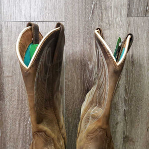Square Toe Western Boots *vgc, mnr rubs, scratches & stains, missing insole