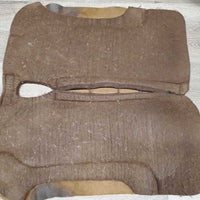 Countered Cowboy Western Saddle Pad, wither relief *vgc, clumpy, mnr hair, pills, stains, dirt, scuffs
