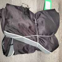 Nylon Stable Sheet, 2 attach legs *gc/fair, clean, tears, snags, holes, threads, frays, mnr hair
