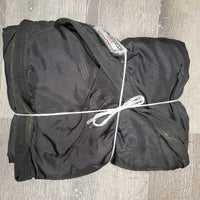 Closed Front Nylon Stable Sheet, "Reining Res. Champ." *gc, mnr dirt, hair, hole, torn leg, snags, bent hardware
