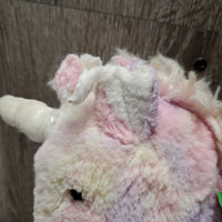 "Marshmallow Fro-Yo Unicorn" Stuffie *gc, clumpy, torn ear, peeled horn & feet