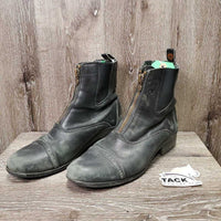 Pr Zip Paddock Boots *fair, v.rubbed, v.scuffed, clean, faded, older, v.loose & split toe soles
