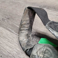 Pr Leather Half Chaps *gc, dirt, rubs, film, scrapes, faded
