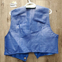 Leather Vest & Full Western Chaps *xc, older, mnr stain
