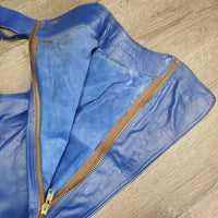 Leather Vest & Full Western Chaps *xc, older, mnr stain
