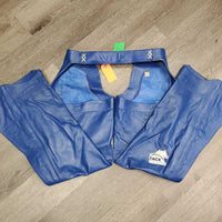 Leather Vest & Full Western Chaps *xc, older, mnr stain
