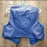 Leather Vest & Full Western Chaps *xc, older, dirty/gunky bottom
