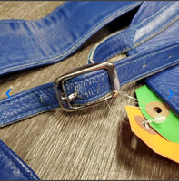 Leather Full Western Chaps *xc, older, dirty/gunky bottom
