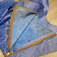 Leather Full Western Chaps *xc, older, dirty/gunky bottom
