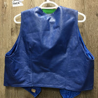 Leather Vest & Full Western Chaps *vgc, mnr dirt?stain, curled edge
