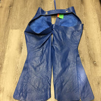 Leather Vest & Full Western Chaps *vgc, mnr dirt?stain, curled edge
