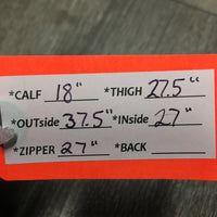 Leather Vest & Full Western Chaps *vgc, mnr dirt?stain, curled edge
